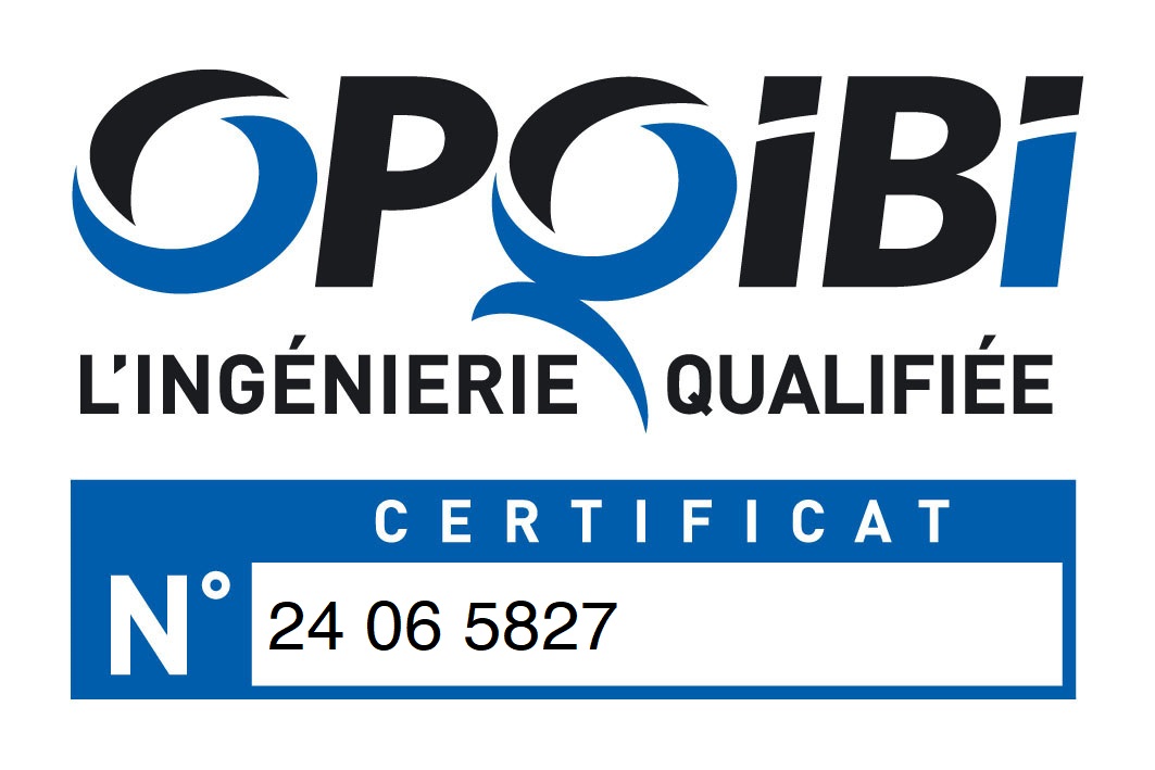 Logo OPQIBI pour les audits énergétiques industrie.